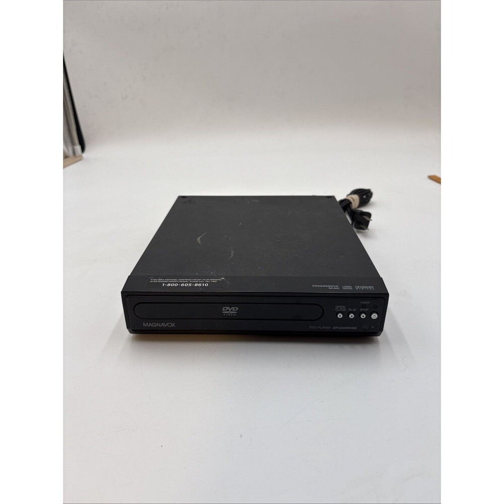 Magnavox DP100MW8B Progressive Scan DVD Player, Black, Composite RCA